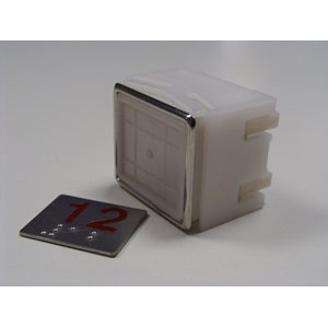 BOTON BLANCO BORDE PLATINADO 